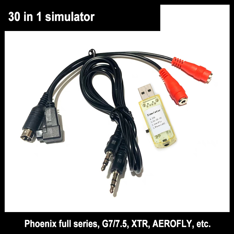 Drone Rc Simulator - 30-в-1 USB-симулятор полетов с кабелями для