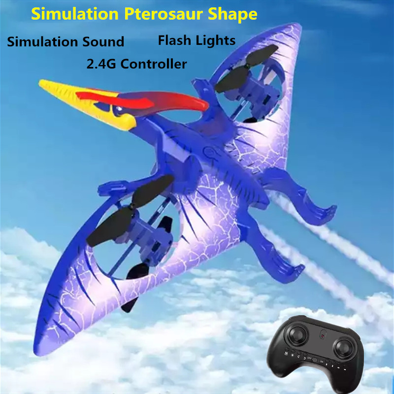 Drone Rc Simulator - Радиоуправляемый самолет-дракон с фиксированным крылом, светящийся