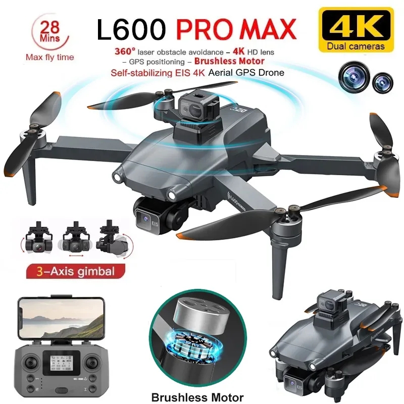 Drone Rc App - L600 PRO MAX GPS Дрон Профессиональный