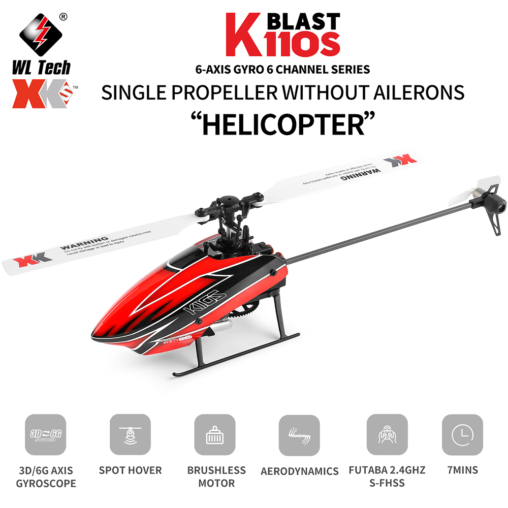 Wltoys XK K110S 6CH 3D 6G сист – обзор и цена Rc Helicopter Gyro