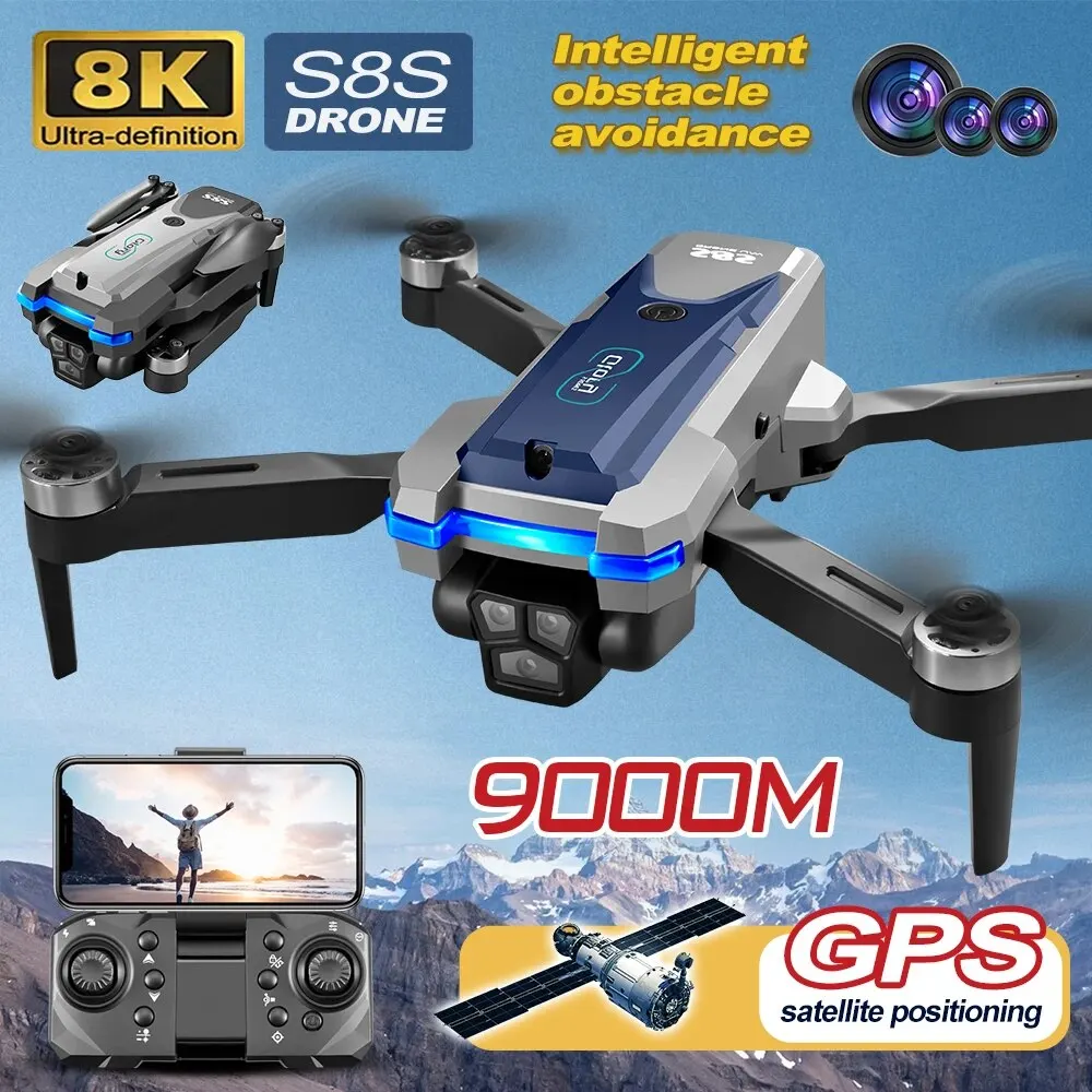 Складной Квадрокоптер S8S, GPS – обзор и цена Drone Rc App